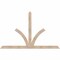 Ekena Millwork Richland Smooth Timber Gable Bracket, Douglas Fir, 72"W x 45"H x 1 1/2"D x 3 1/2"F, 15/12 Pitch GBW072X45X0204RIC00SDF - alternate 1